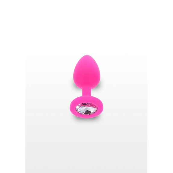 PLUG ANALE IN SILICONE CON GIOIELLO SEX TOY VARIE MISURE E COLORI BOOTY JEWEL