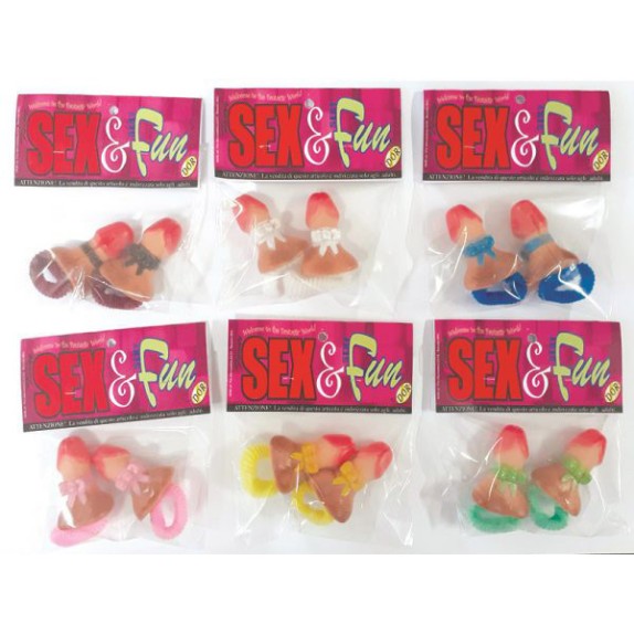 copy of ELASTICI SEXY PER CAPELLI CON PENE GADGET SCHERZOSO