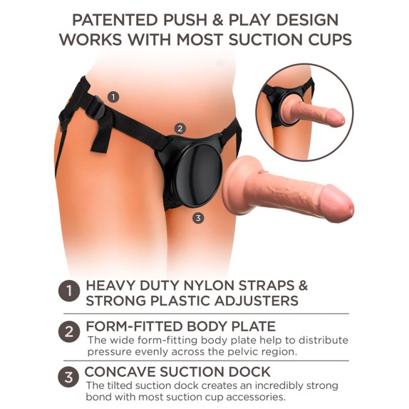 copy of KIT STRAP-ON SEXY PER DONNA ULTRA REALISTICO 15 CM SEX TOY KING COCK ELITE