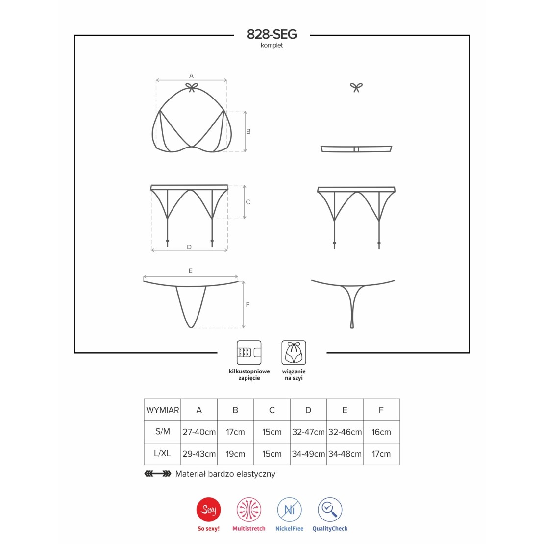copy of COMPLETO INTIMO SEXY PER DONNA SET TRE...