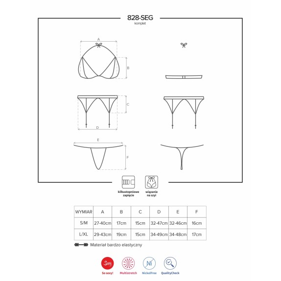 copy of COMPLETO INTIMO SEXY PER DONNA SET TRE PEZZI IN FANTASIA
