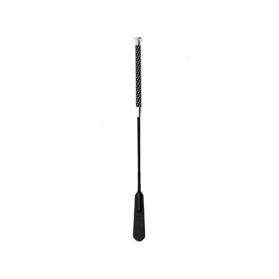 FRUSTINO CON LINGUETTA DOPPIA SEXY CON MANICO LUNGO IN CORDA E DIAMANTI HORSE WHIP