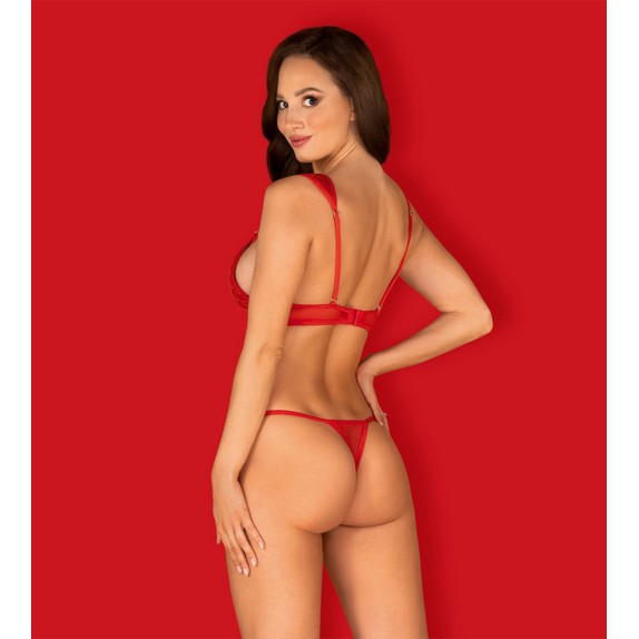COMPLETO INTIMO SEXY PER DONNA A QUADRETTI BOMBATI HUNTERIA OBSESSIVE