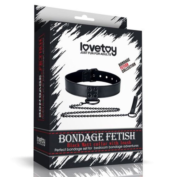 COLLARE SEXY CON GUINZAGLIO IN ECOPELLE REGOLABILE BONDAGE FETISH