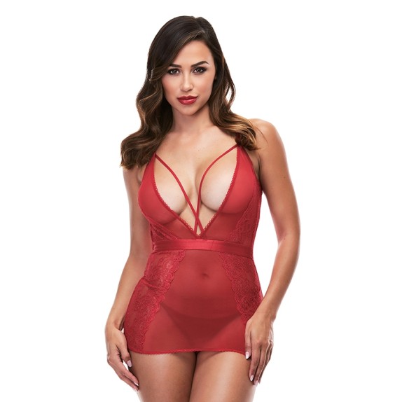 copy of BABYDOLL-CHEMISE SEXY PER DONNA ROSSO FIAMMANTE
