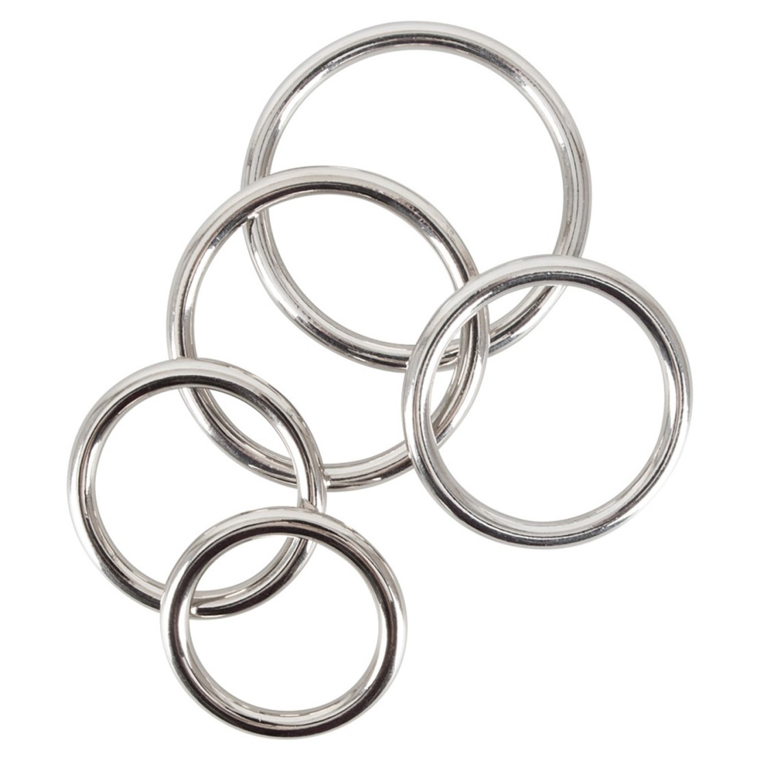 ANELLI COCK RING PER PENE IN METALLO SET 5...