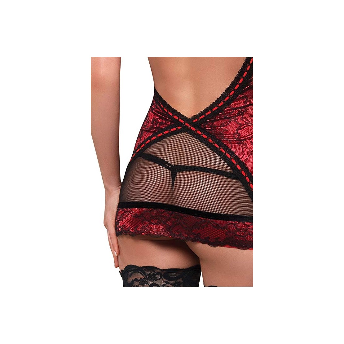 copy of SOTTOVESTE-CHEMISE SEXY PER DONNA IN...
