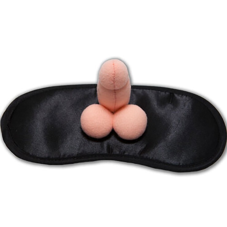 MASCHERA DA NOTTE NERA CON PENE IN PELUCHES MORBIDO...
