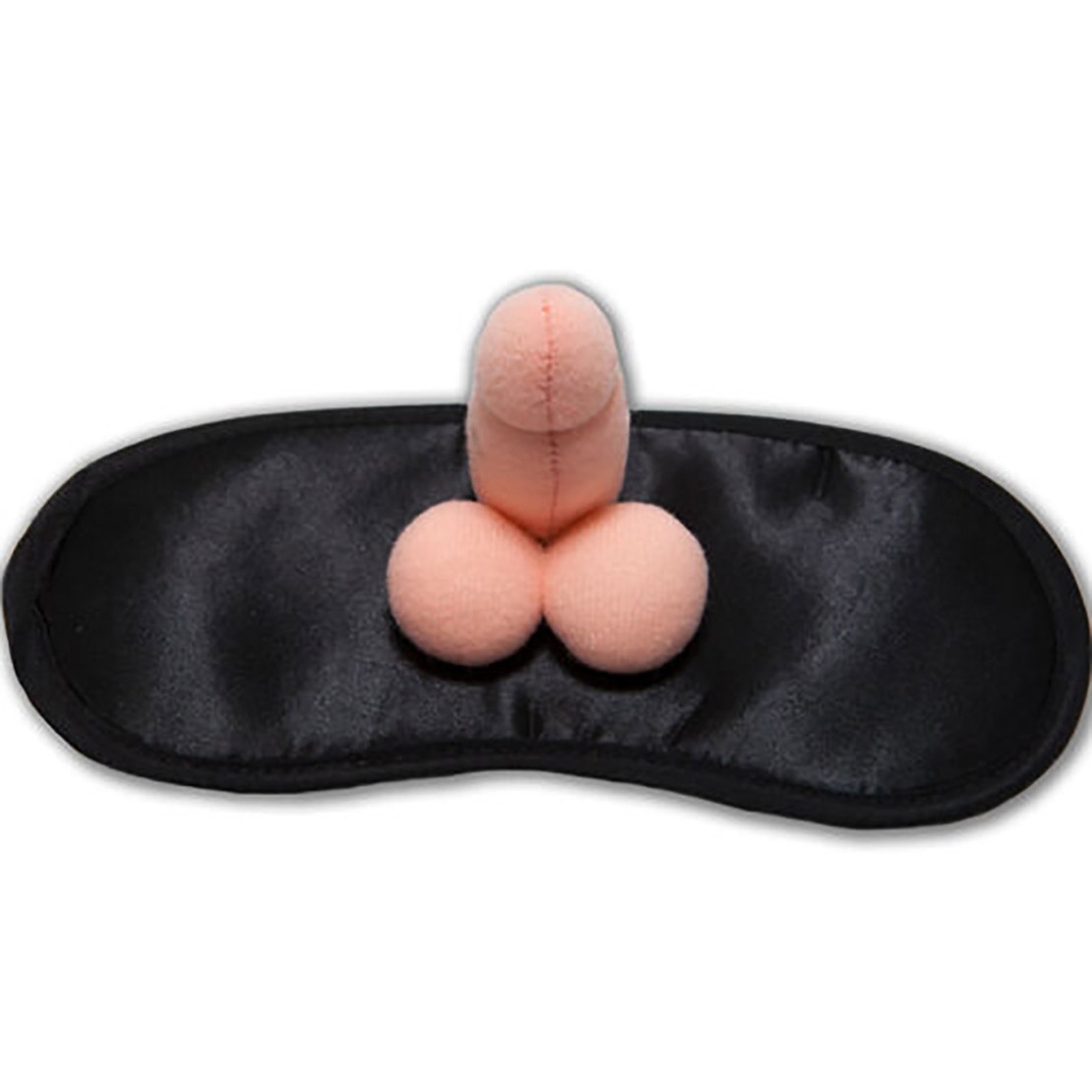 MASCHERA DA NOTTE NERA CON PENE IN PELUCHES...