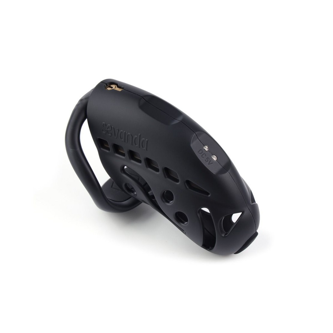 CINTURA DI CASTITA' PER UOMO E-STIM IN ABS CON...