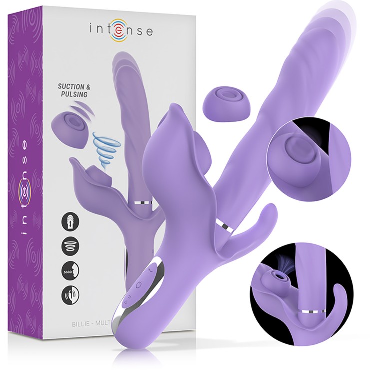 SEX TOY VIBRANTE TRIPLO VAGINALE ANALE CON STIMOLATORE...
