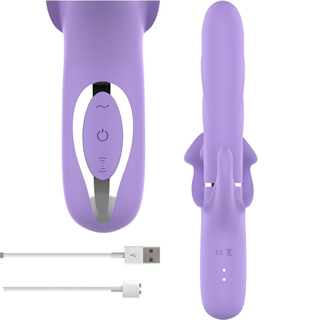 SEX TOY VIBRANTE TRIPLO VAGINALE ANALE CON...