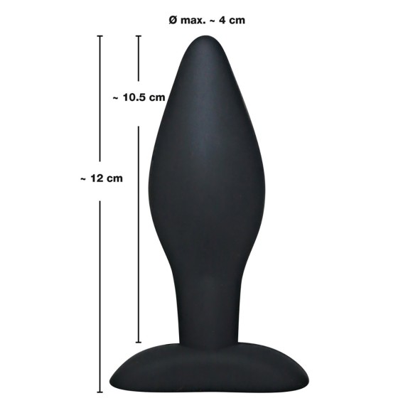 PLUG ANALE IN SILICONE SEXY PICCOLO O GRANDE BLACK VELVETS