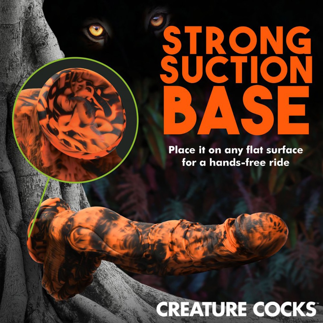 DILDO SEX TOY 28,7 CM FALLO DI TIGRE SABRETOOTH...