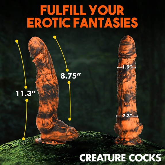 DILDO SEX TOY 28,7 CM FALLO DI TIGRE SABRETOOTH FANTASY