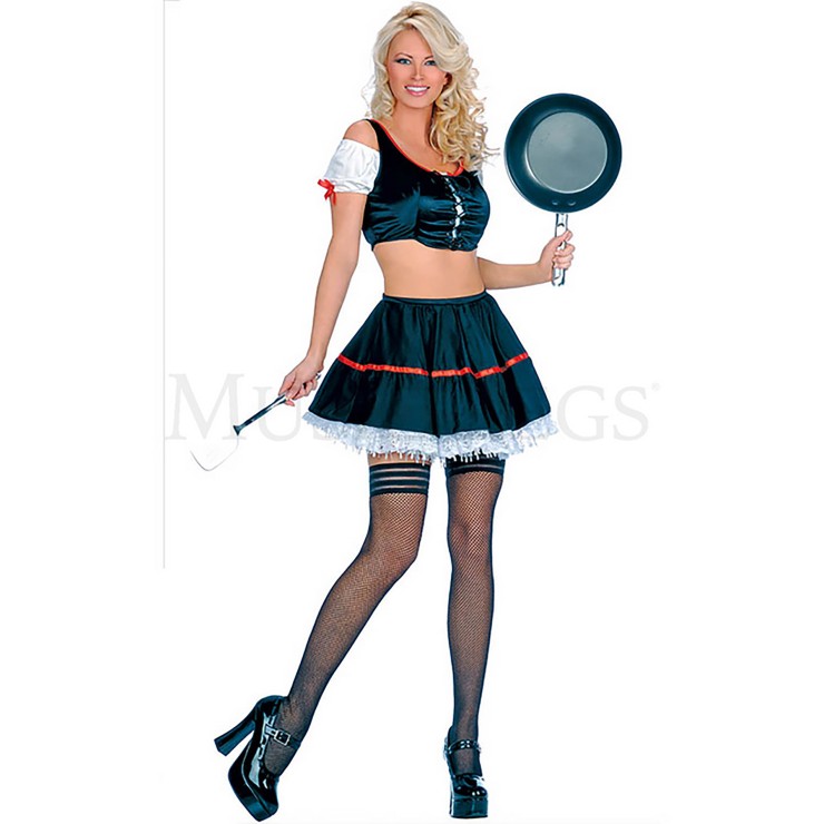 COSTUME TRAVESTIMENTO DA CASALINGA SEXY SET 2 PEZZI...