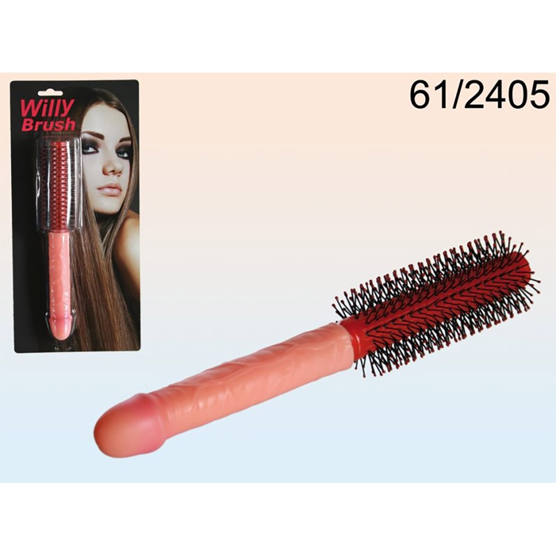SPAZZOLA SEXY PER CAPELLI CON MANICO A FORMA DI...