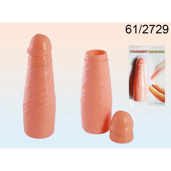 DISPENSER PER SALSE A FORMA DI FALLO REALISTICO PER FESTE E COMPLEANNI