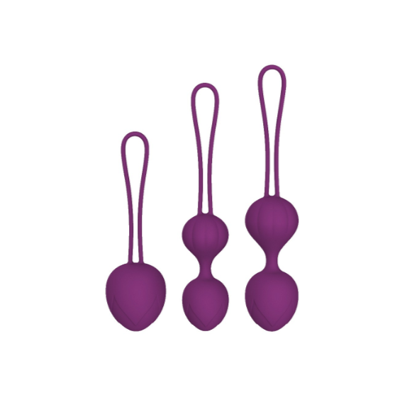 KIT 3 PEZZI PALLINE VAGINALI PRIVATE PLEASURE IN SILICONE SEX TOY PER ALLENAMENTO