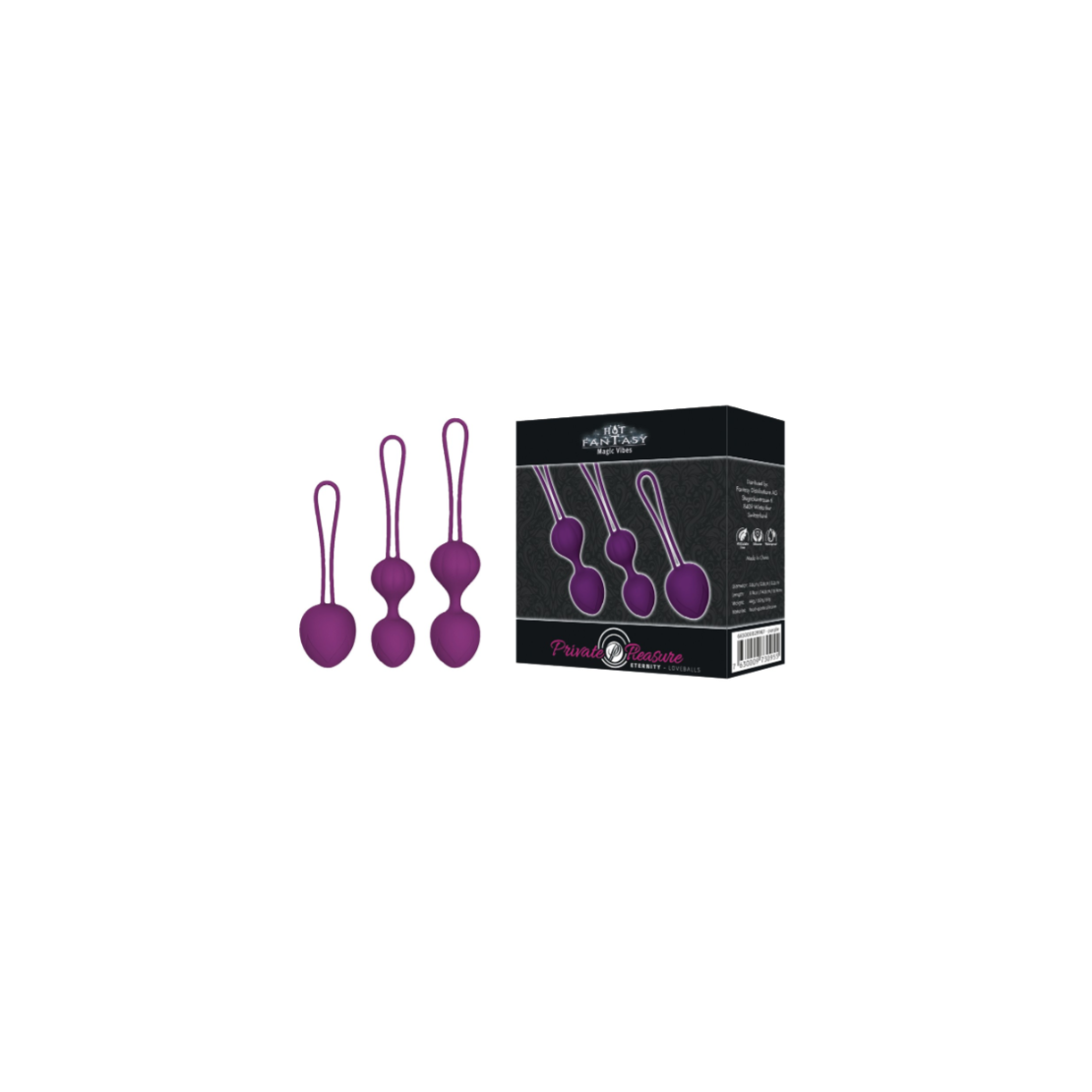 KIT 3 PEZZI PALLINE VAGINALI PRIVATE PLEASURE...