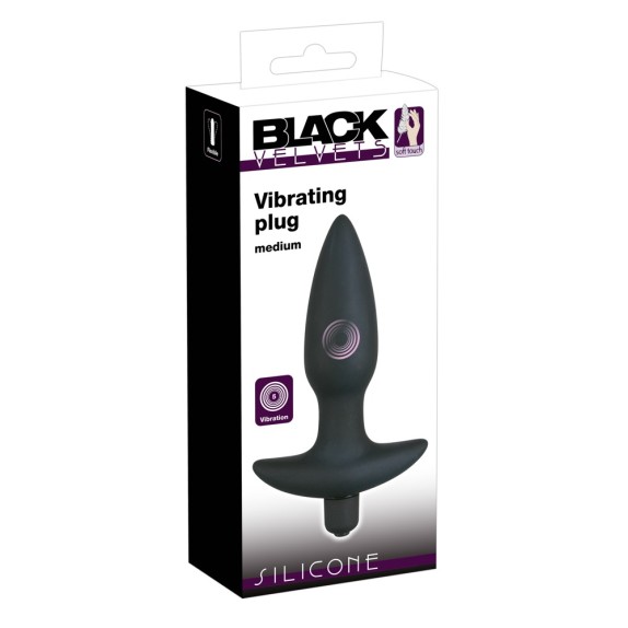 TAPPO ANALE VIBRANTE IN SILICONE MEDIUM A BATTERIE