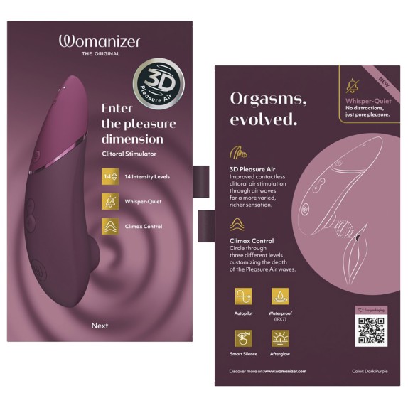 WOMANIZER NEXT SUCCHIA CLITORIDE DI ULTIMA GENERAZIONE CON FUNZIONI INNOVATIVE