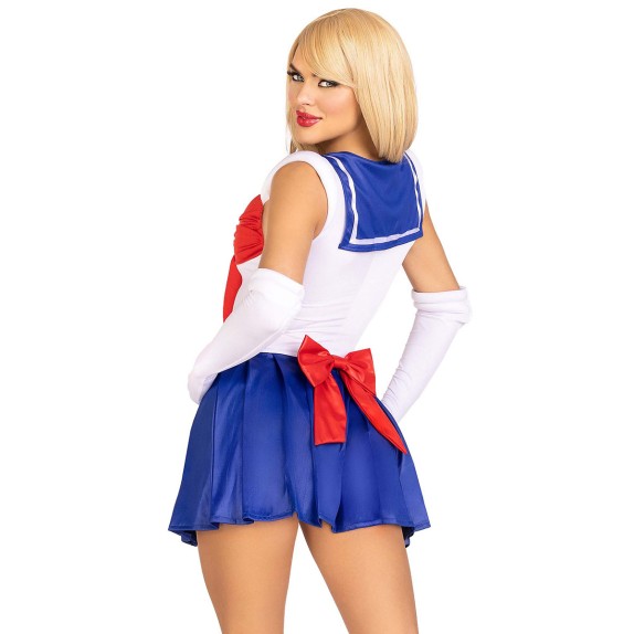 SAILOR MOON TRAVESTIMENTO SEXY PER DONNA ALLA MARINARA 3 PEZZI LEG AVENUE