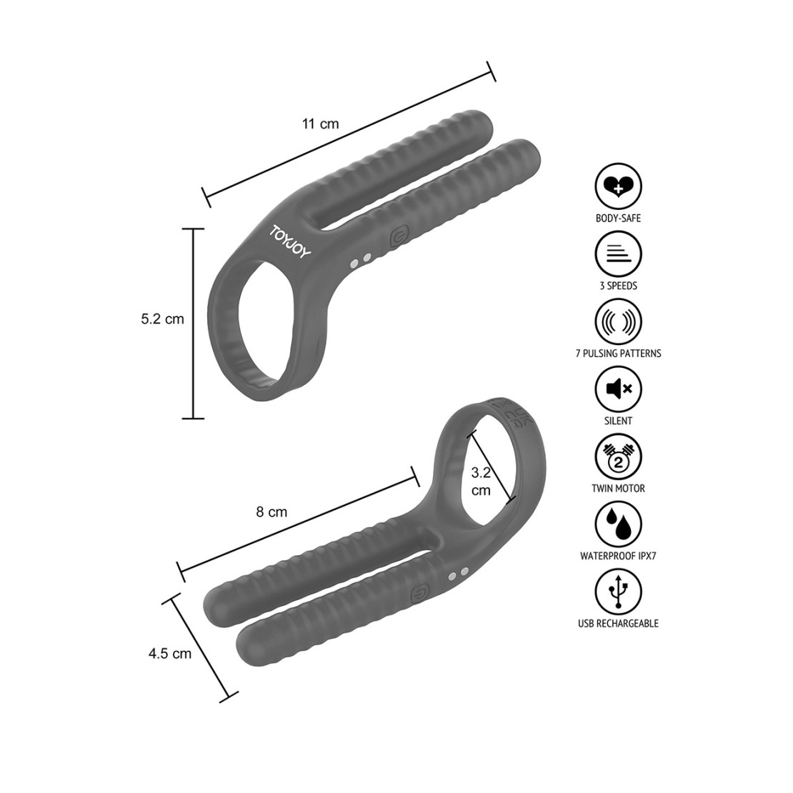 ANELLO VIBRANTE PER COPPIE FUSHION PER PENE,...