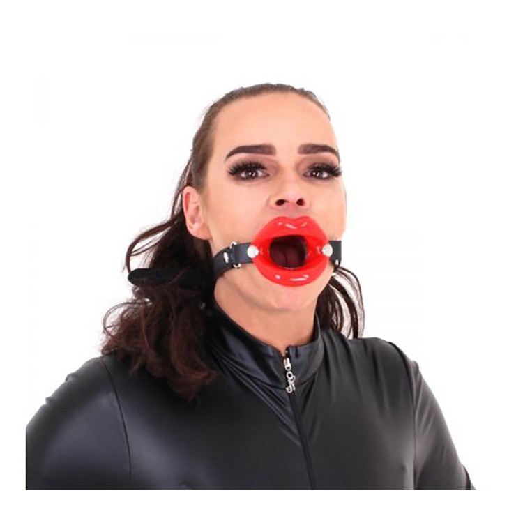 MORSO-GAG A FORMA DI BOCCA DIAMETRO 8 CM CON CINGHIA... 2