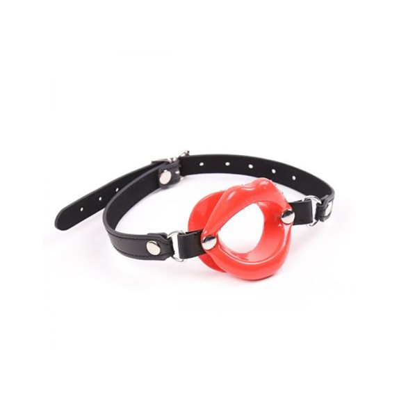 MORSO-GAG A FORMA DI BOCCA DIAMETRO 8 CM CON CINGHIA REGOLABILE