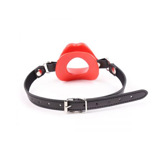 MORSO-GAG A FORMA DI BOCCA DIAMETRO 8 CM CON CINGHIA REGOLABILE