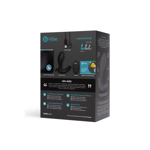PLUG ANALE PROSTATICO GONFIABILE E VIBRANTE CON TELECOMANDINO WIRELESS