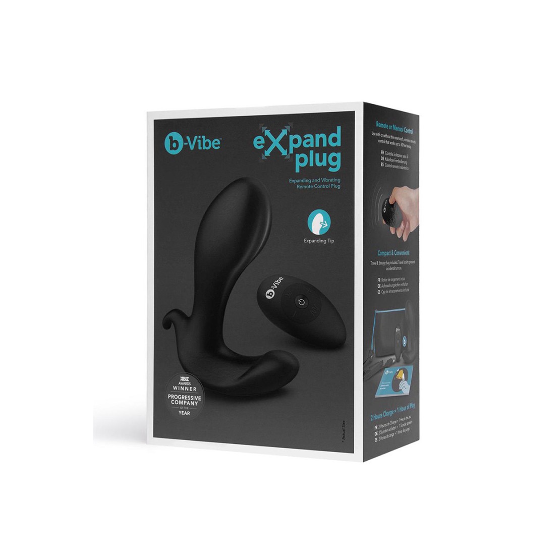 PLUG ANALE PROSTATICO GONFIABILE E VIBRANTE CON...