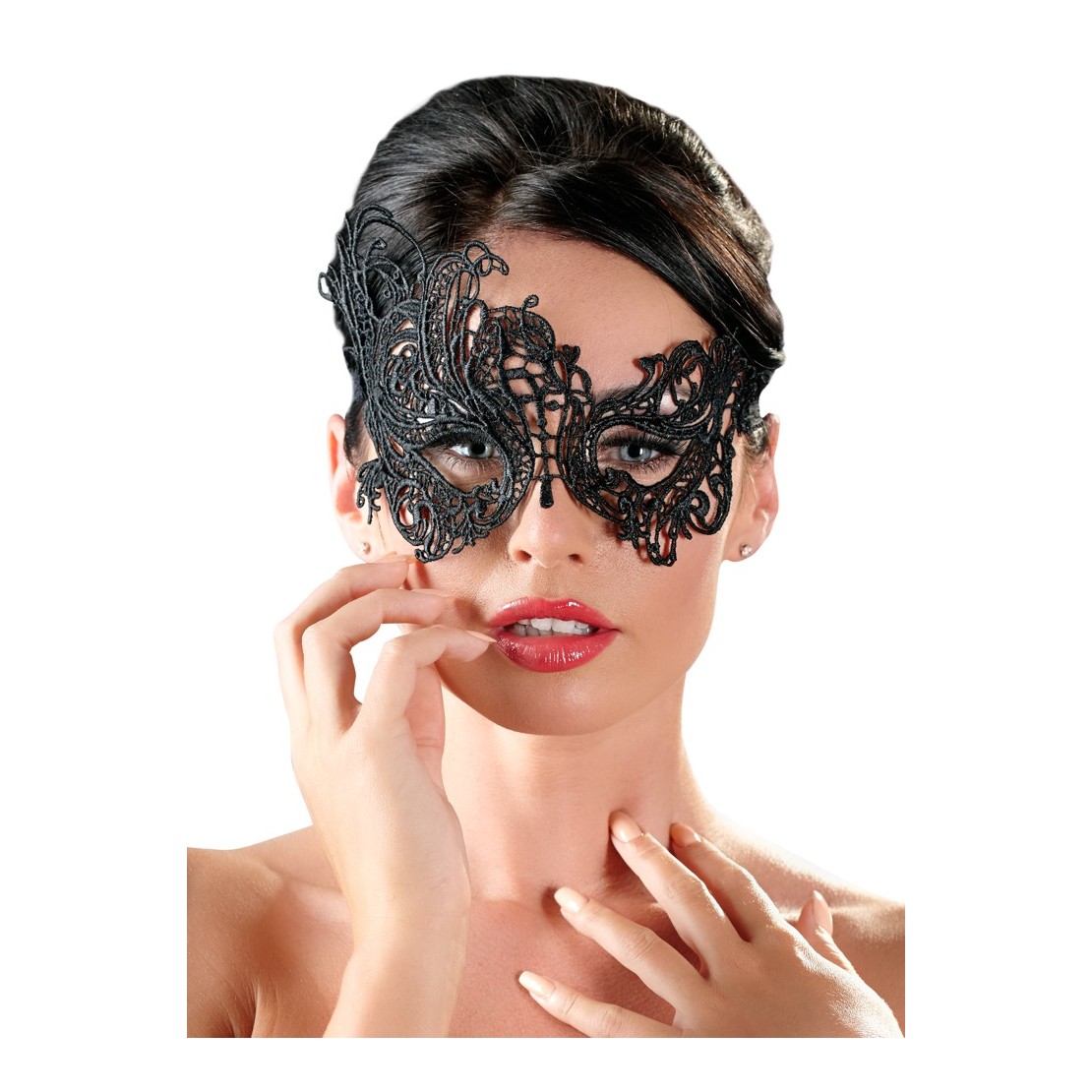 MASCHERA SEXY PER OCCHI RICAMATA A FARFALLA...