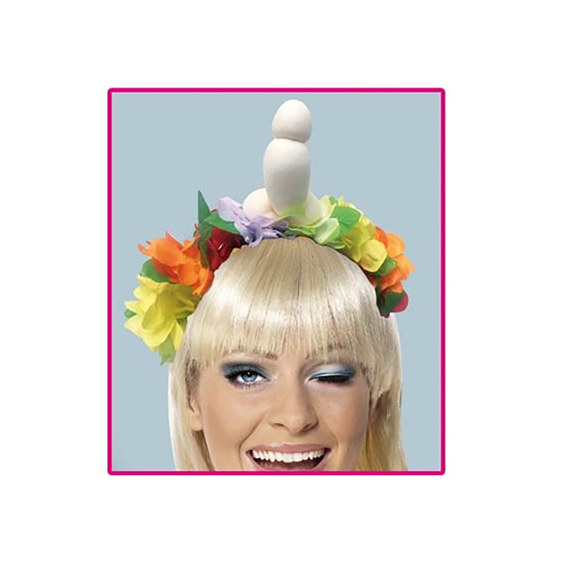 CERCHIETTO SEXY FLOREALE CON PENE MORBIDO
