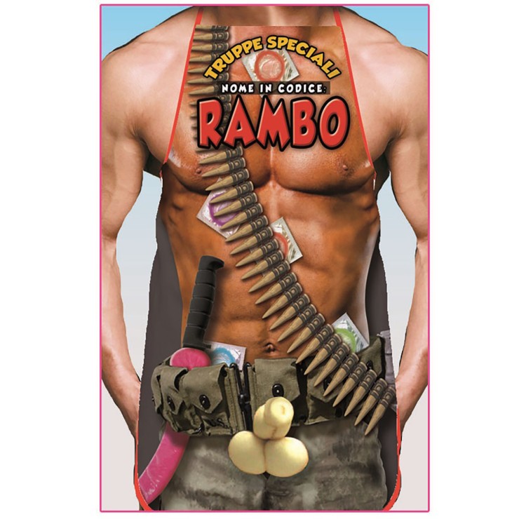 GREMBIULE MIMETICO DA RAMBO ARTICOLO SCHERZOSO