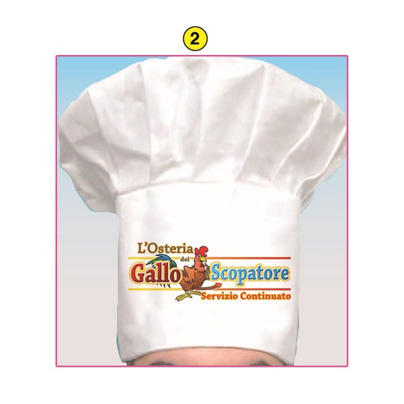CAPPELLO CUOCO GALLO SCOPATORE