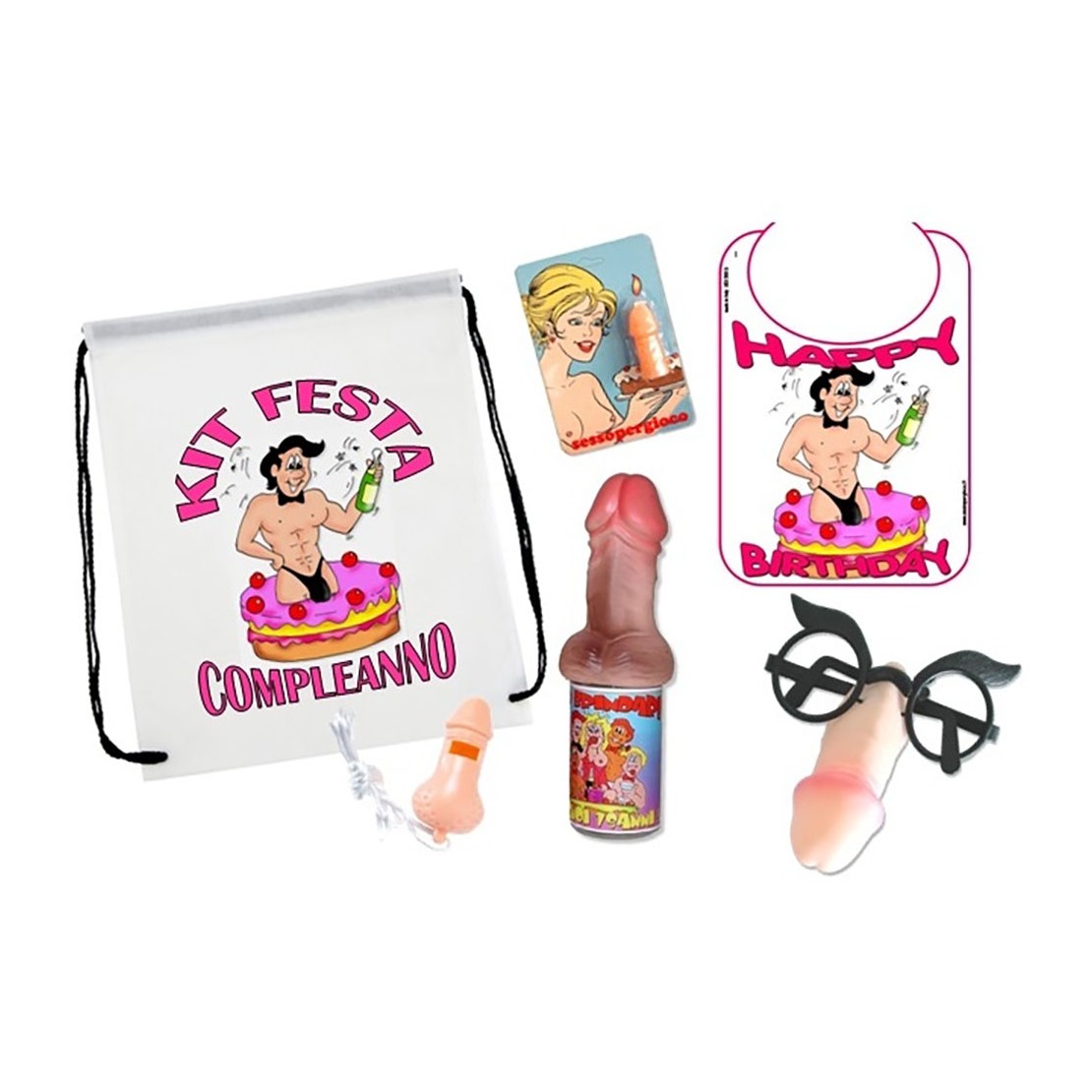 KIT SEXY PER COMPLEANNO DONNA ARTICOLO SCHERZOSO