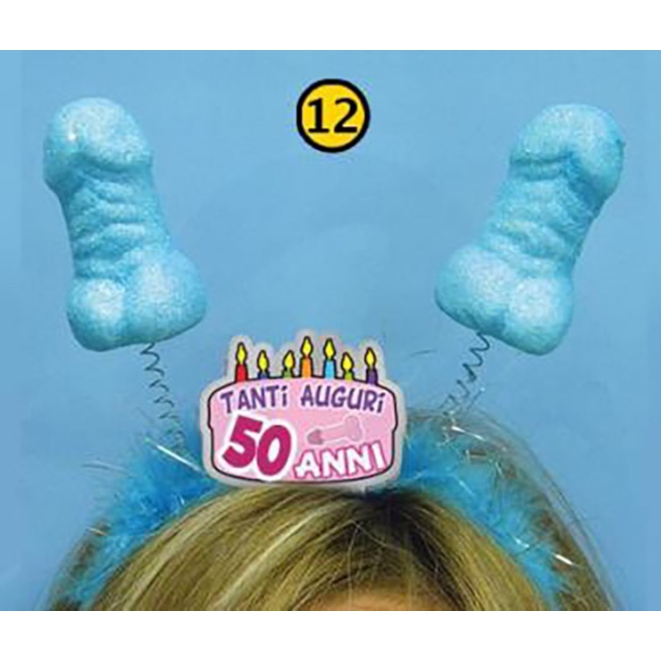 CERCHIETTO CON PENI GLITTER GADGET SCHERZOSO 2