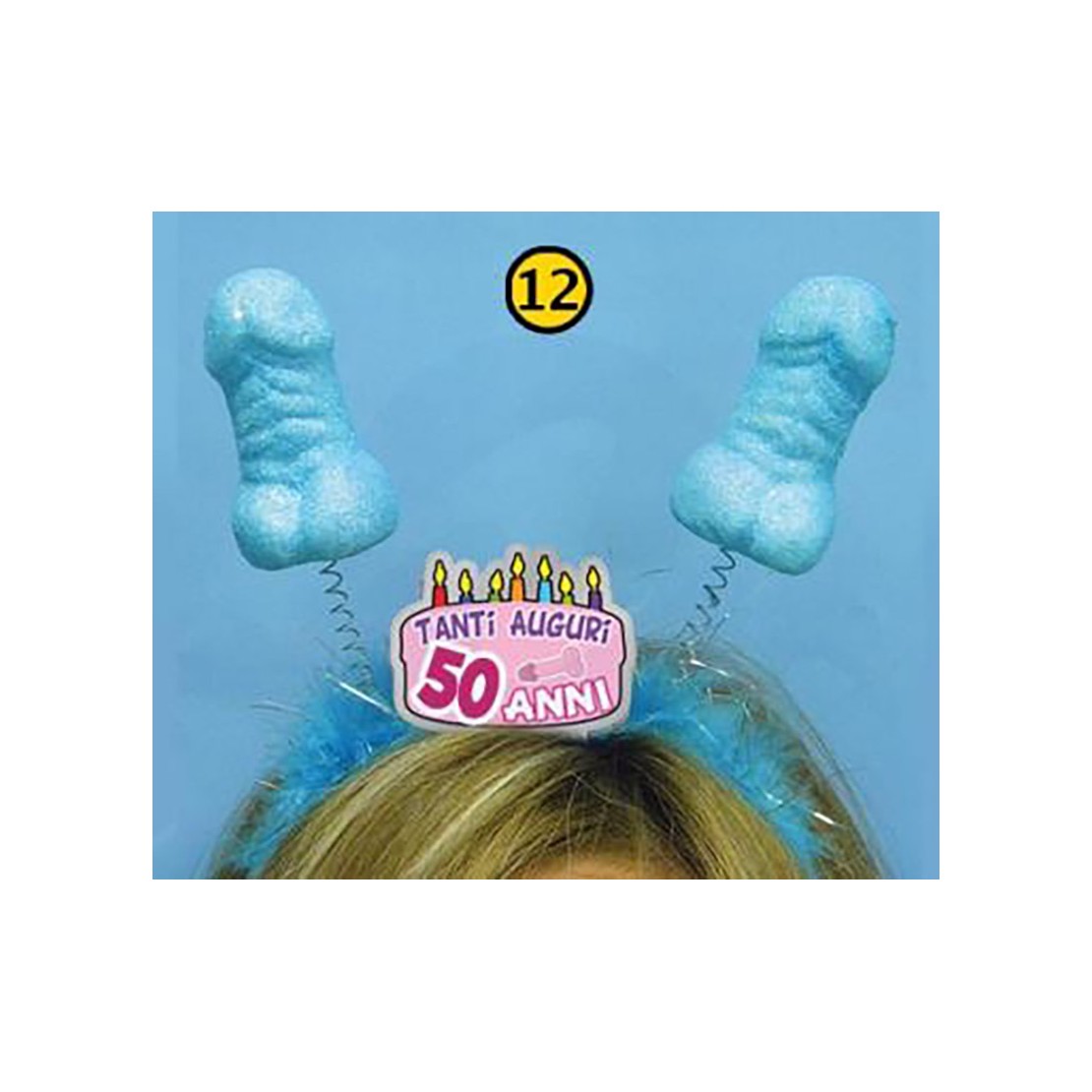 CERCHIETTO CON PENI GLITTER GADGET SCHERZOSO