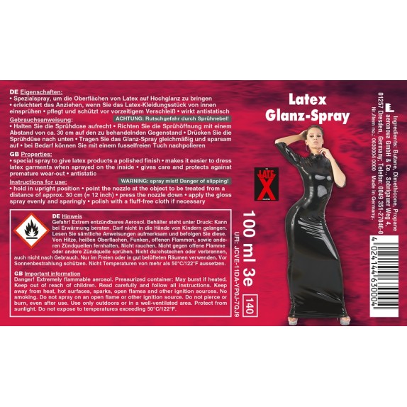 SPRAY PER  ABBIGLIAMENTO IN LATEX 100 ML