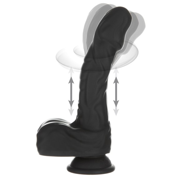 FALLO ULTRA REALISTICO CHE VIBRA RUOTA E SPINGE 22 CM CON TELECOMANDO