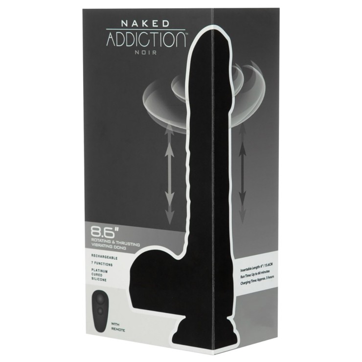 FALLO ULTRA REALISTICO CHE VIBRA RUOTA E SPINGE 22 CM CON...