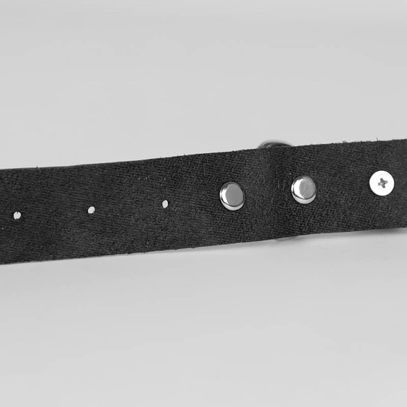 COLLARE SEXY CON CAMPANELLI E CINGHIA REGOLABILE BDSM