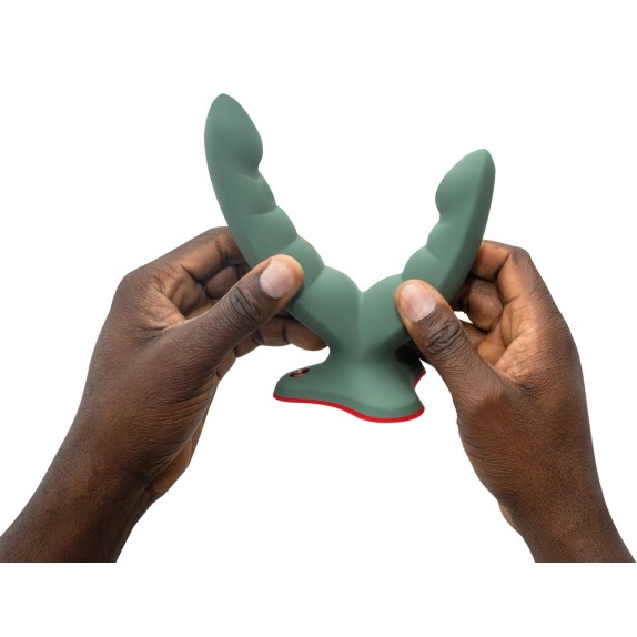 FALLO DILDO DOPPIO FLESSIBILE PER PENETRAZIONE ANALE VAGINALE CON VENTOSA RYDE