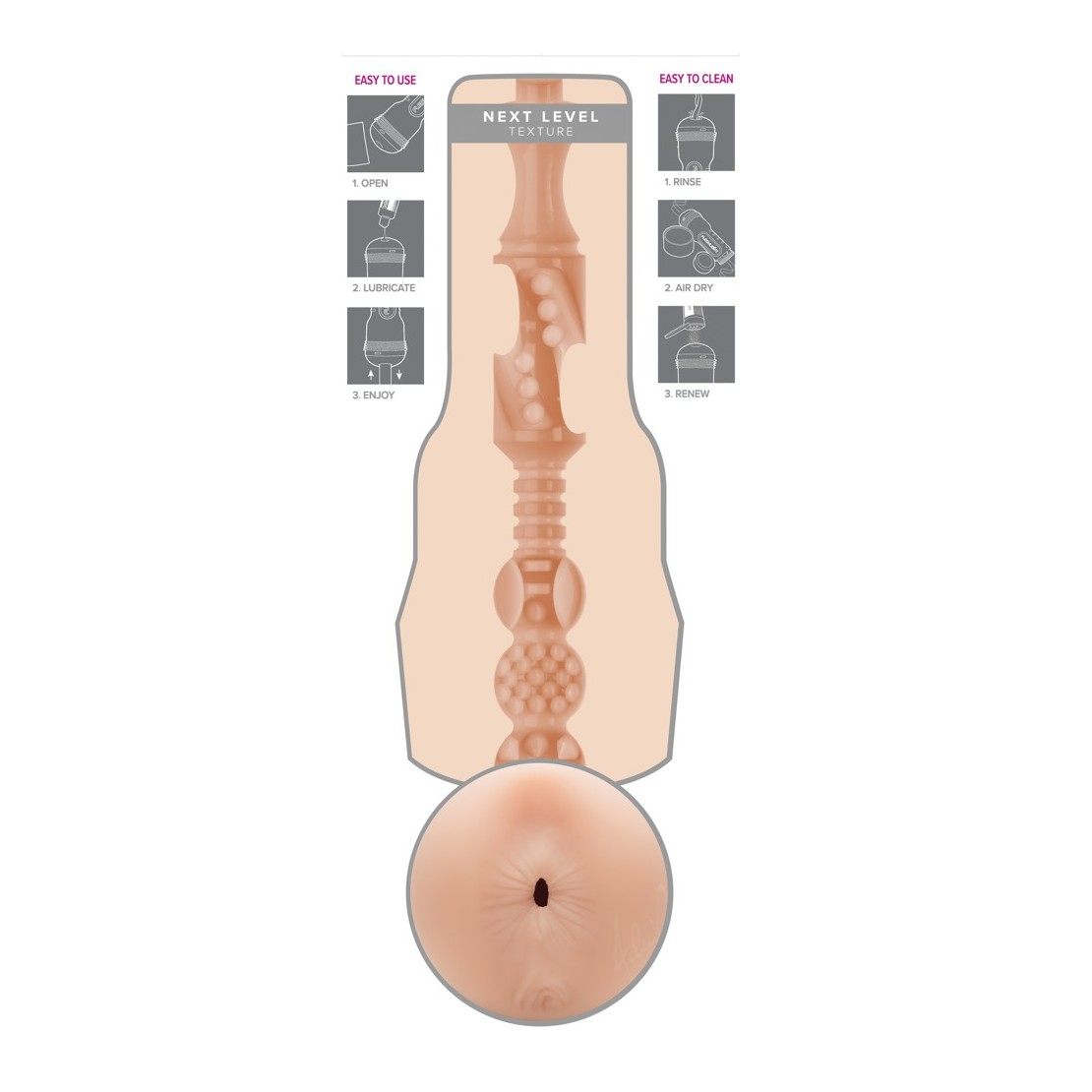 MASTURBATORE PER UOMO SEX TOY FLESHLIGHT ANO...