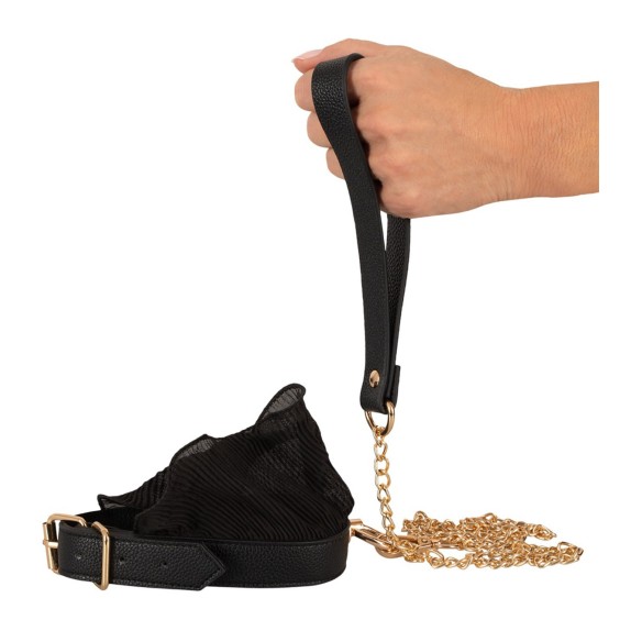 copy of COSTRITTIVO SEXY SET 3 PEZZI BONDAGE CON CATENE DORATE E PIZZO NERO BAD KITTY