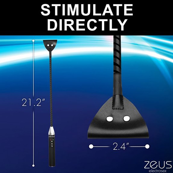 E-STIM CROP FRUSTINO PER ELETTROSTIMOLAZIONE SEX TOY RICARICABILE ZEUS