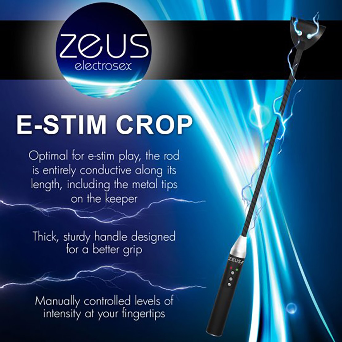 E-STIM CROP FRUSTINO PER ELETTROSTIMOLAZIONE...