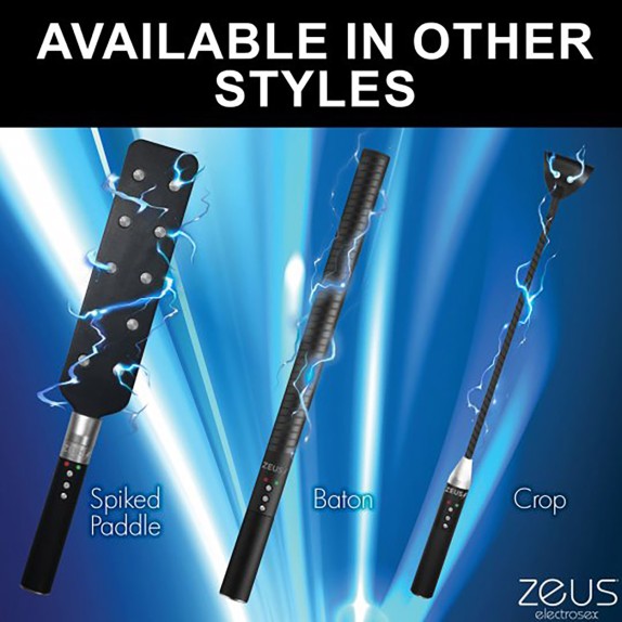 E-STIM CROP FRUSTINO PER ELETTROSTIMOLAZIONE SEX TOY RICARICABILE ZEUS